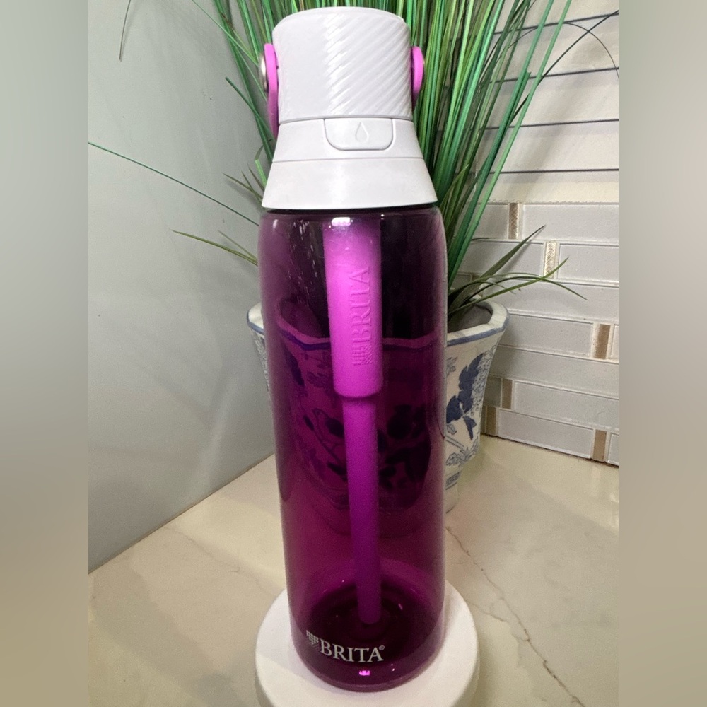 Brita 26oz Hard-Sided Premium Filtering Water Bottle Orchid Purple Needs Filter